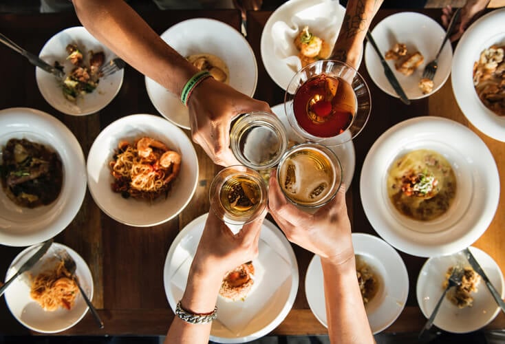 Abendessen zu Hause, Catering-Service fleur de cuisine, Firma Wilken Gourmet 