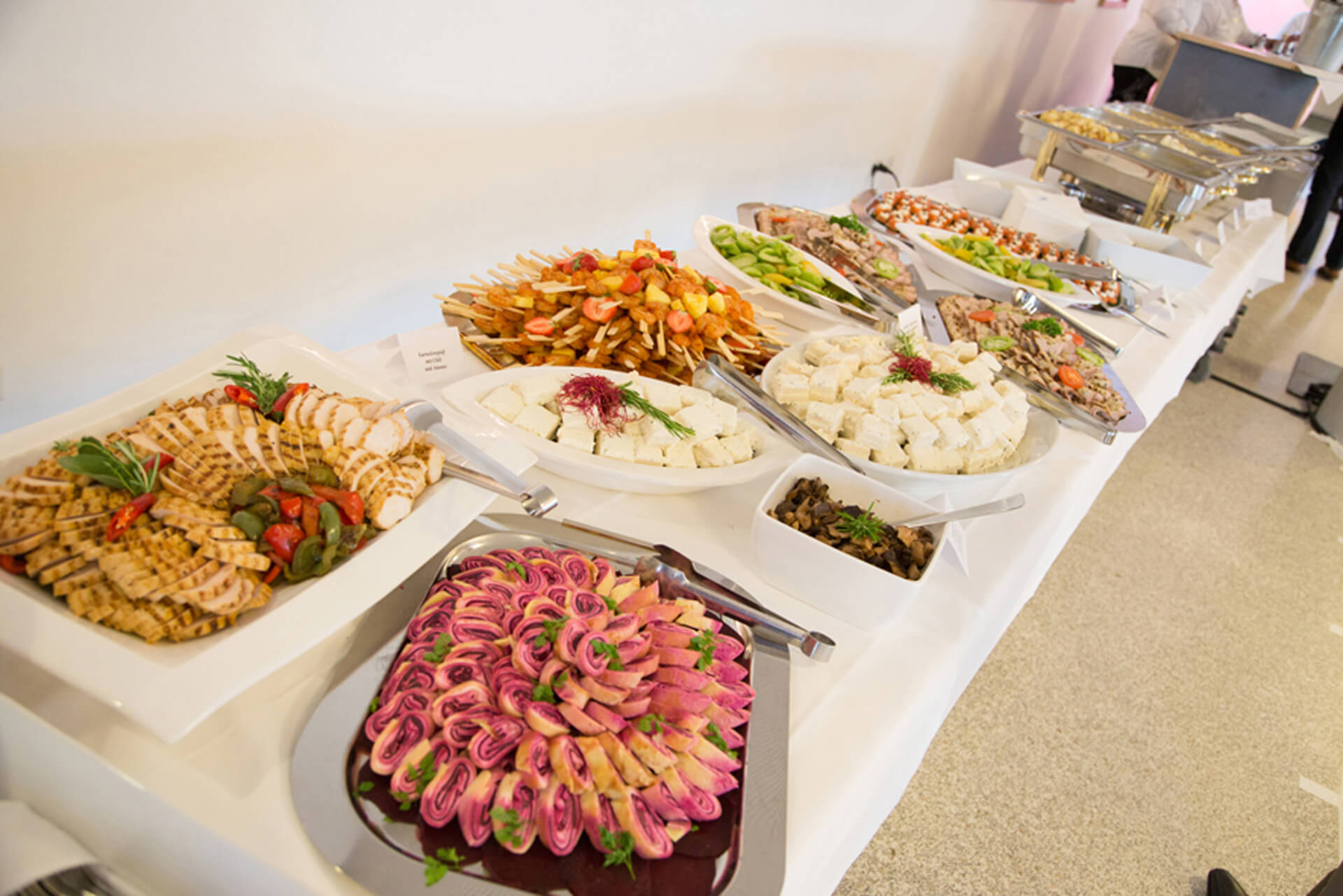 Buffet, Catering fleur de cuisine in Ulm, Firma Wilken Gourmet 