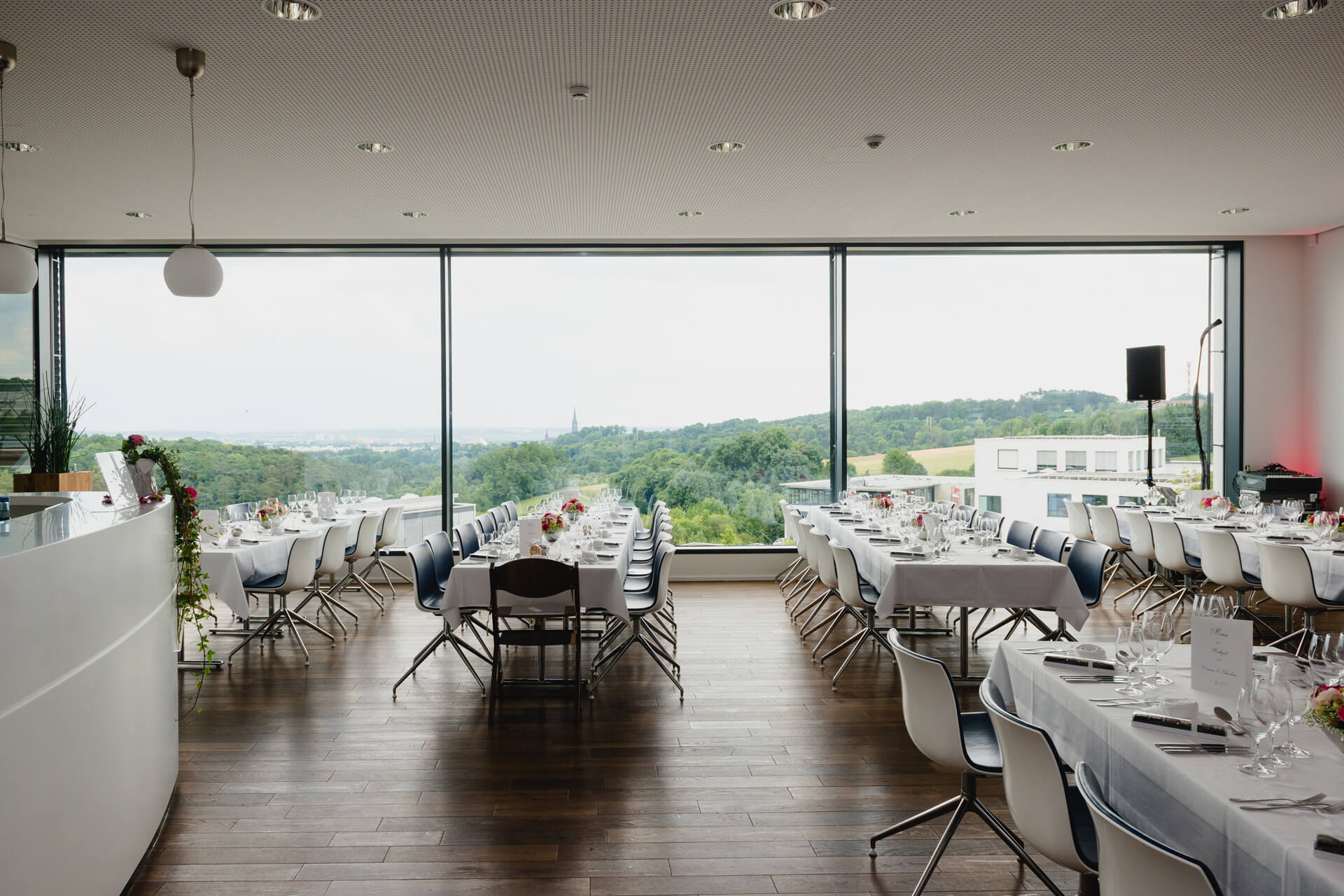 Raum Volterra der Eventlocation ulmerflieger in Ulm, Firma Wilken Gourmet 
