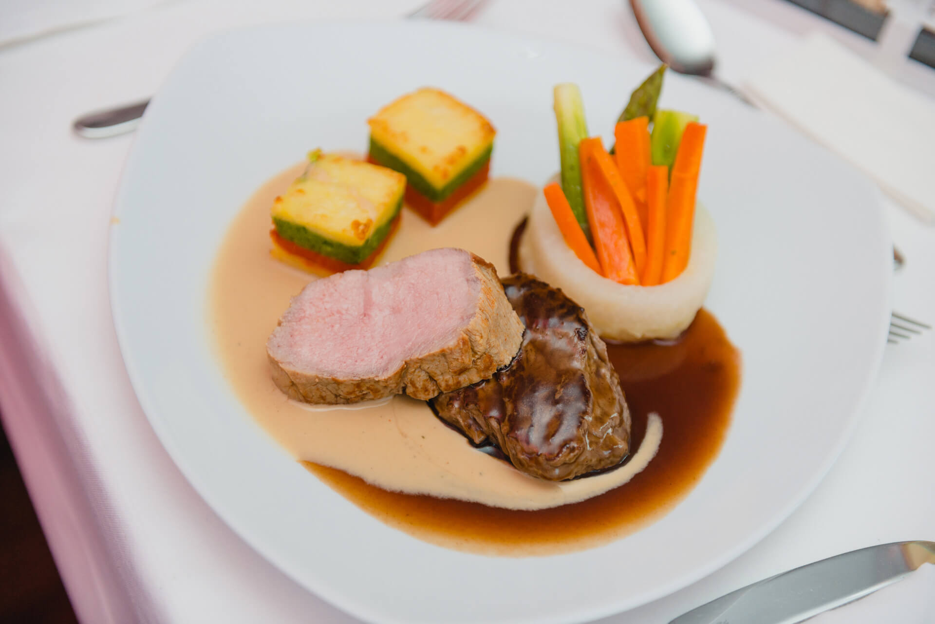 Fleichgericht, Catering fleur de cuisine in Ulm, Firma Wilken Gourmet 